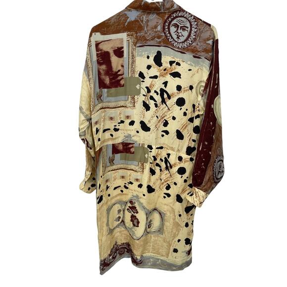 Vintage Louis Feraud Silk Dress Abstract Wearable Art Size 8 - Picture 8 of 15